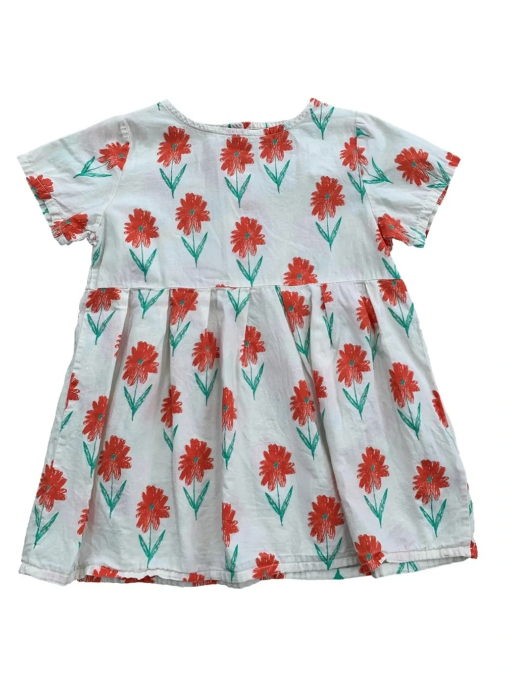 Bobo Choses Size 2-3 Years Petunia Floral Woven Organic Cotton Dress